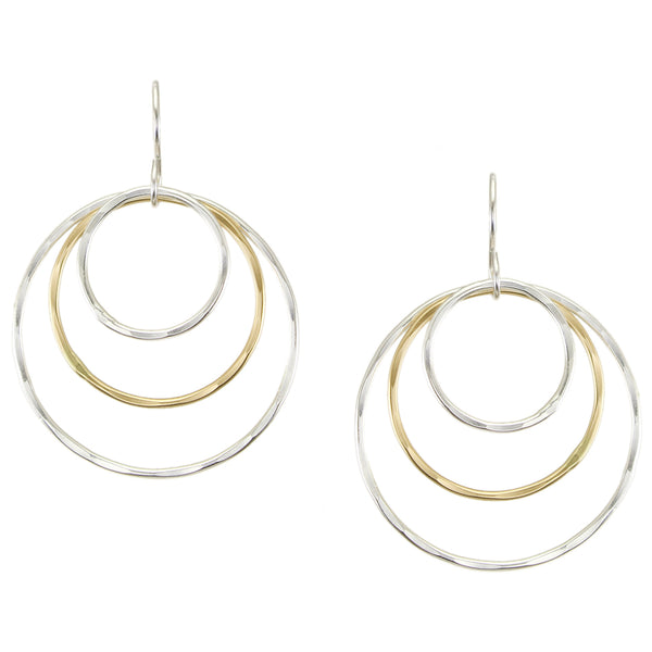 Large Airy Rings Wire Earring