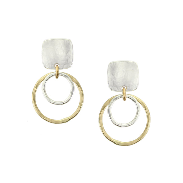 Airy Rings Post Earrings