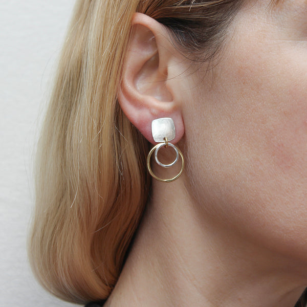 Airy Rings Post Earrings