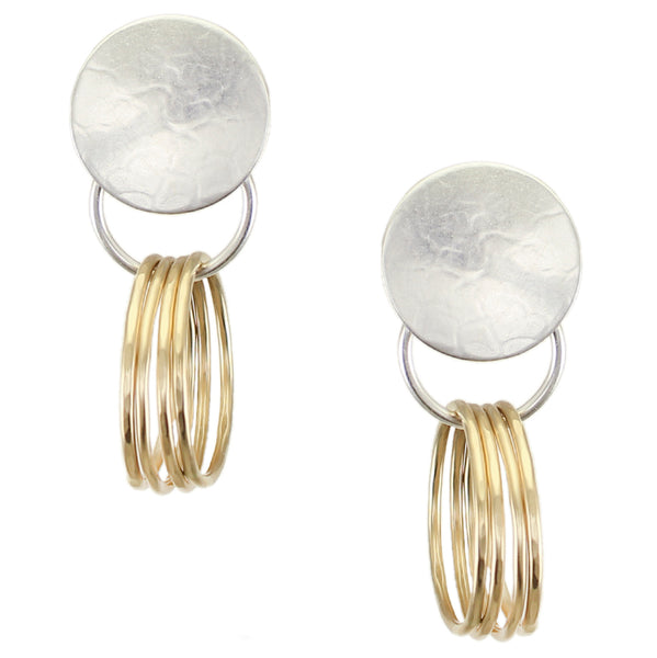 Ring Hoop Post or Clip Earrings
