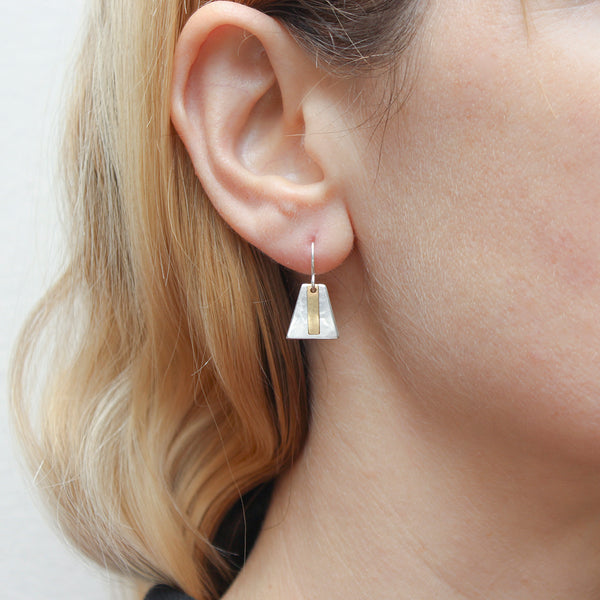 Small Pyramid Wire Earrings