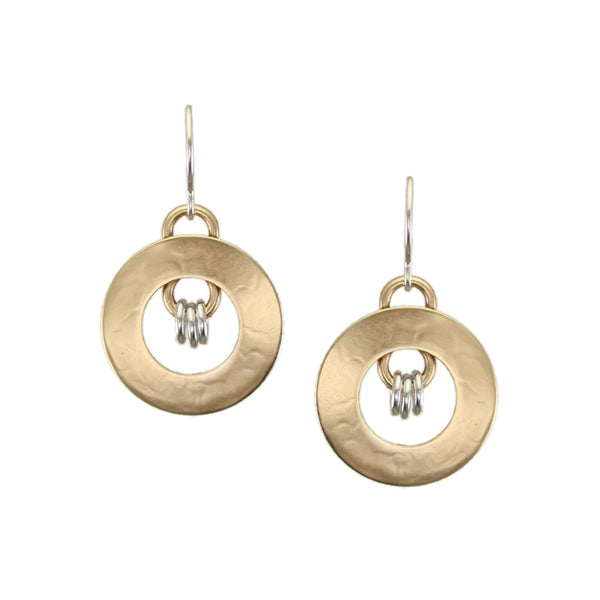 Small Ring Frame Wire Earrings