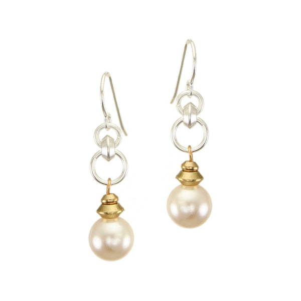 Rings with Pearl Wire Earrings