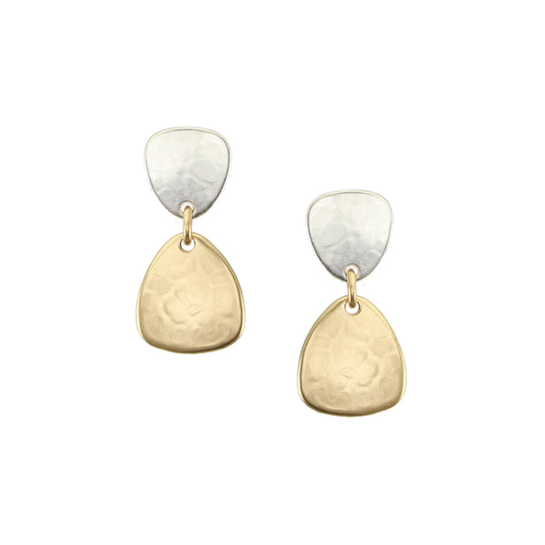 Linked Triangles Post Earrings