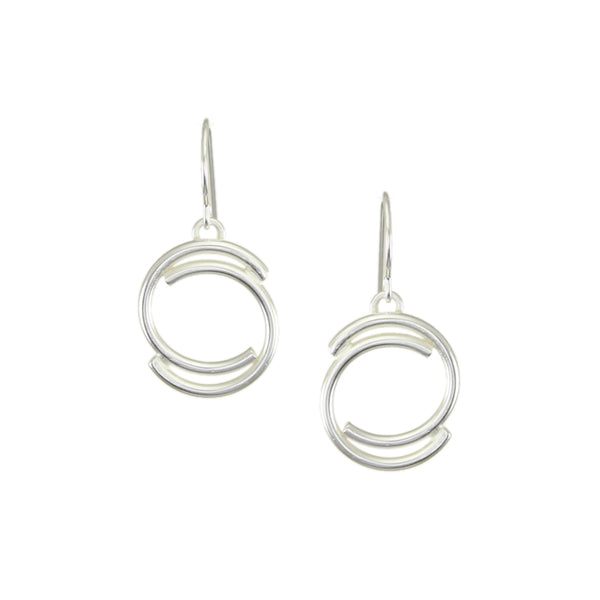 Small Swirl Wire Earrings