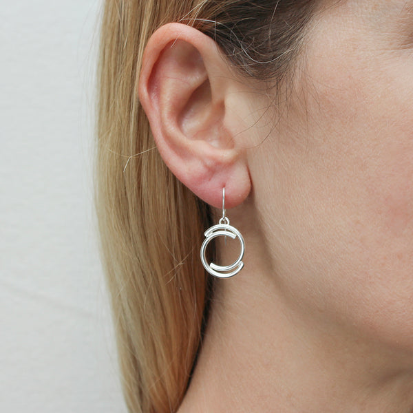 Small Swirl Wire Earrings