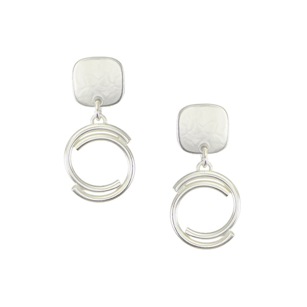 Small Swirl Post Earrings
