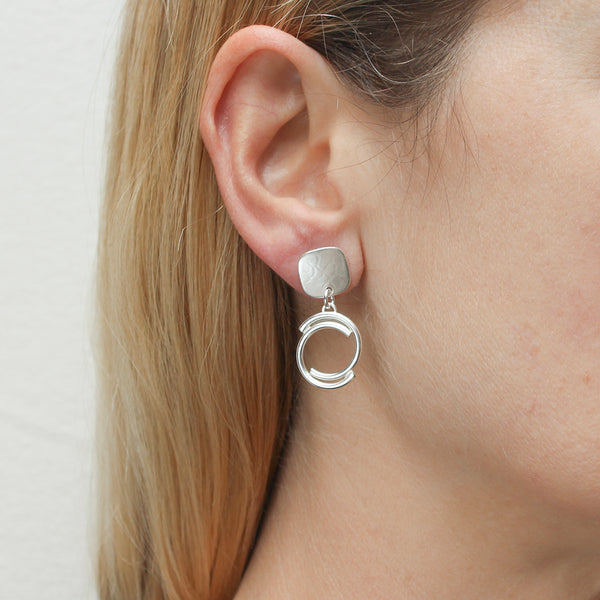 Small Swirl Post Earrings