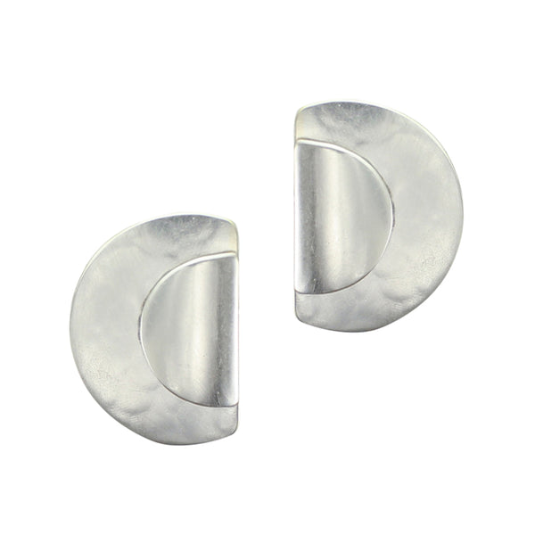Layered Semi Circles Clip Earring