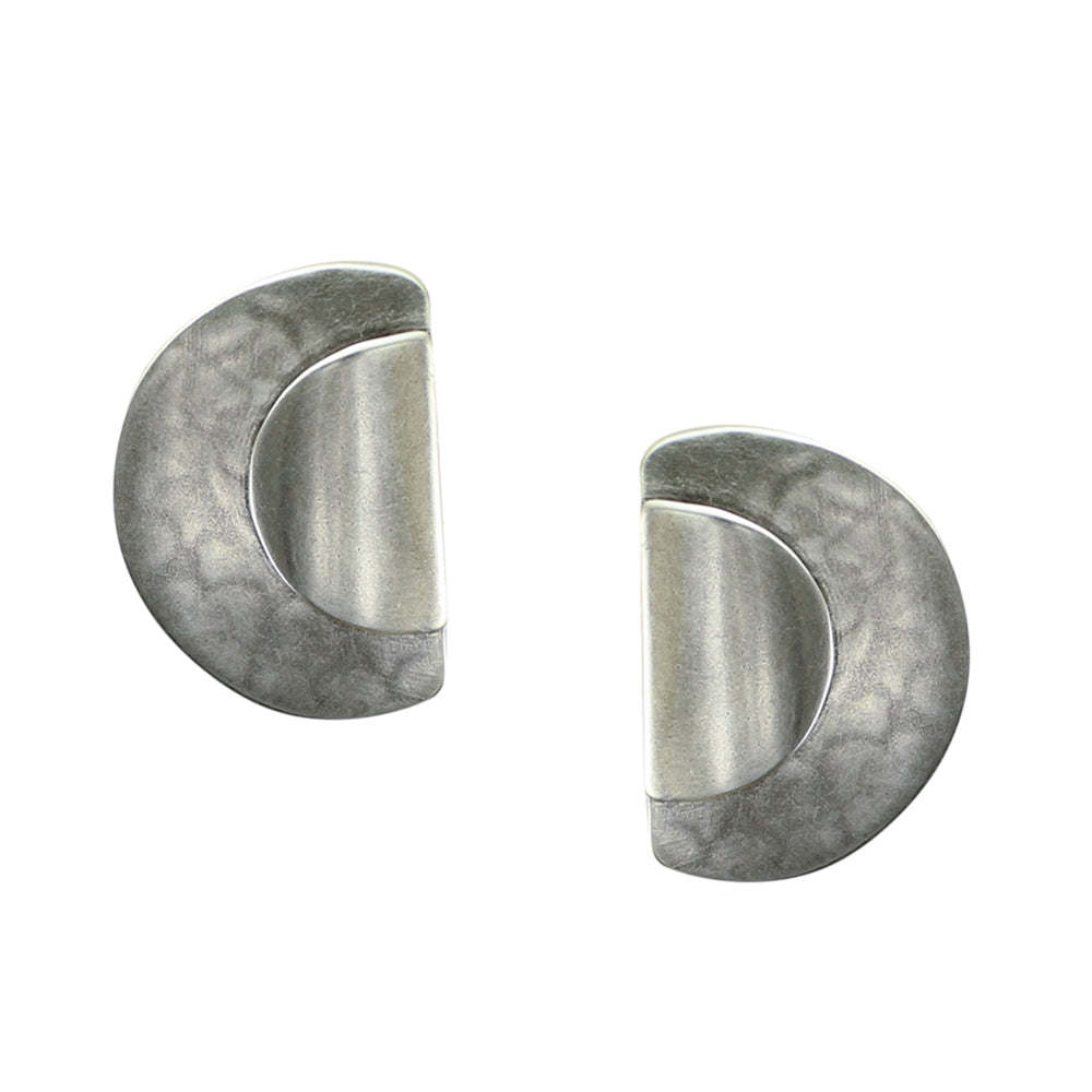 Layered Semi Circles Clip Earring