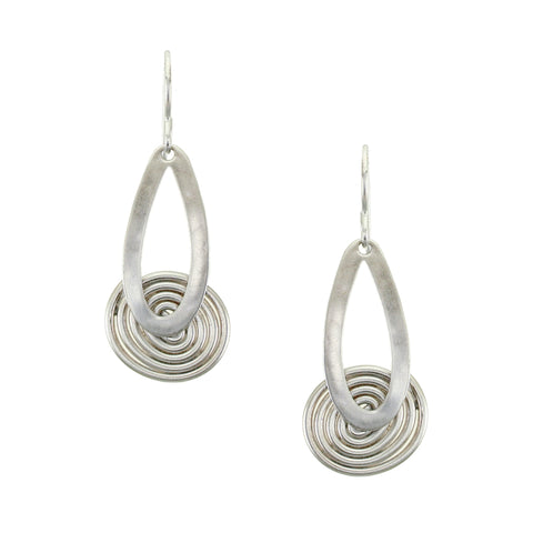 Teardrop Ring and Spiral Earring