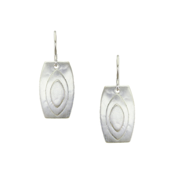 Layered Pointed Ovals Wire Earring