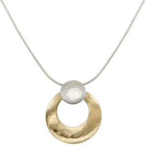 Disc with Cutout Disc Necklace