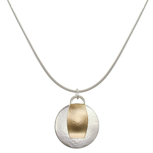 Disc with Wavy Oval Necklace