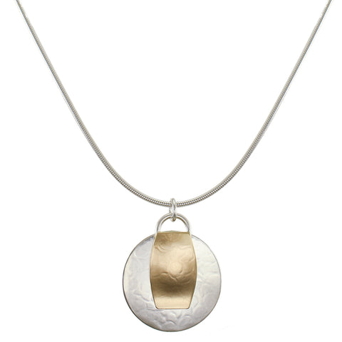 Disc with Wavy Oval Necklace