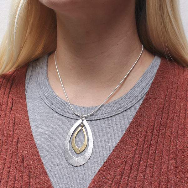 Teardrop Swoops Necklace