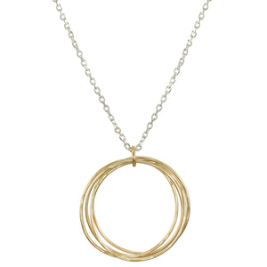 Large Ring Bunch Long Necklace