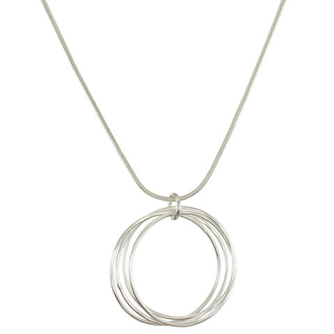 Medium Ring Bunch Long Necklace