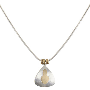 Layered Triangles with Cutout Necklace
