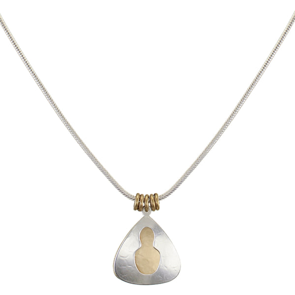Layered Triangles with Cutout Necklace