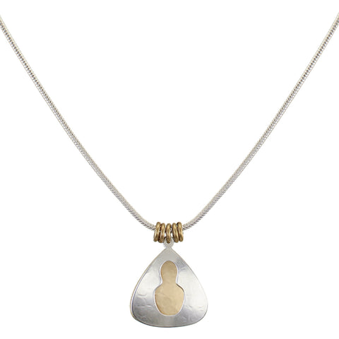 Layered Triangles with Cutout Necklace