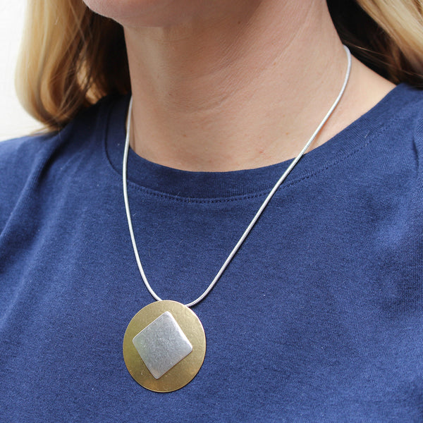 Disc and Tile Necklace