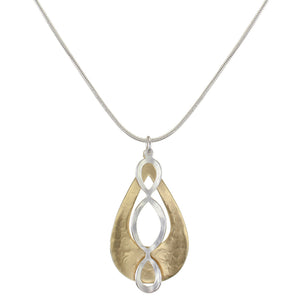 Teardrop with Oval Lattice Necklace