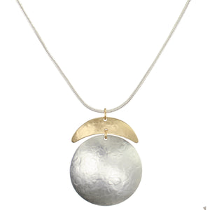 Crescent and Disc Necklace