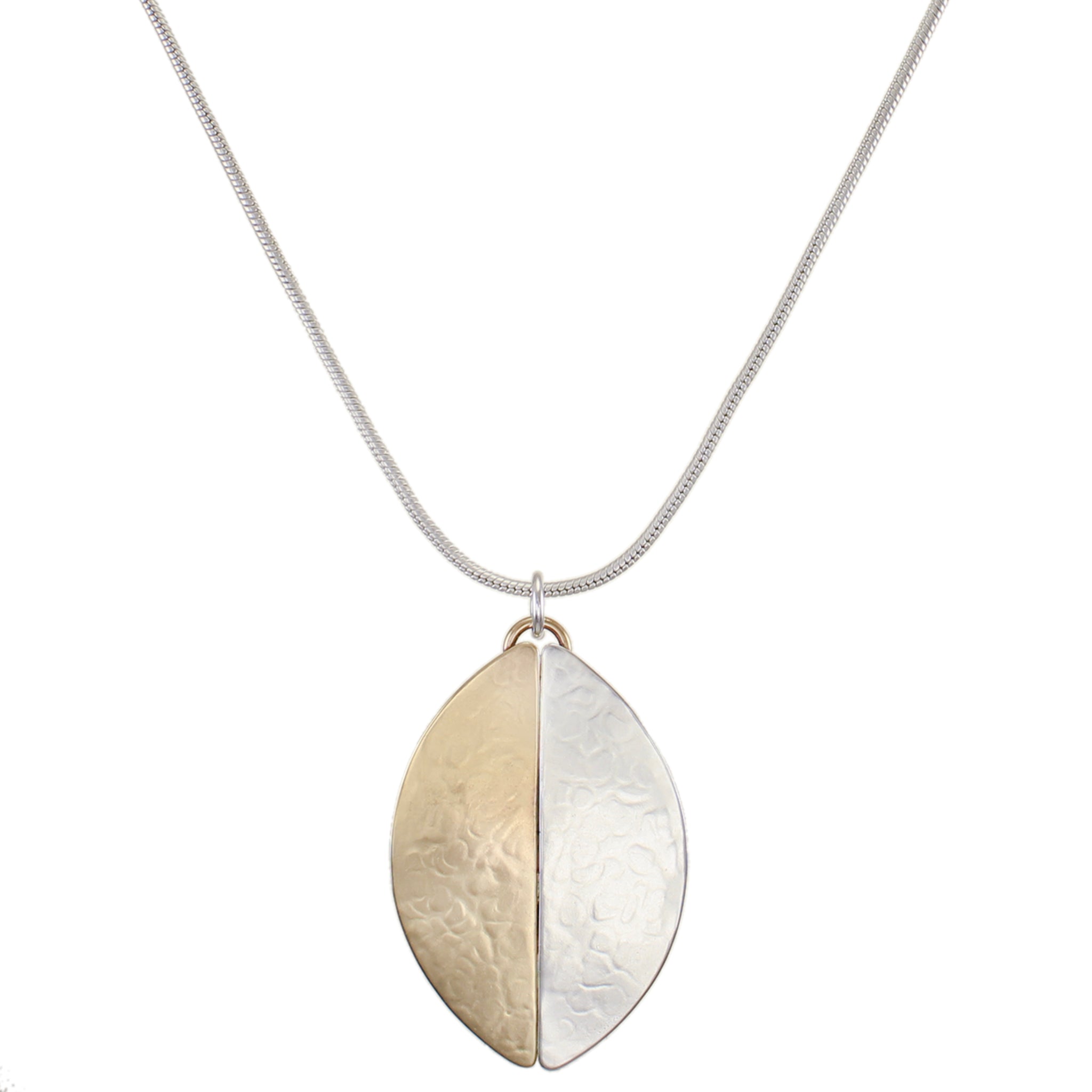 Half and Half Oval Necklace