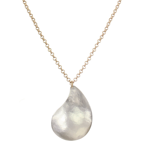 Large Paisley Long Necklace