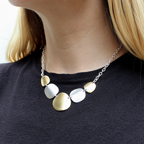 Linked Organic Polka Dot Necklace