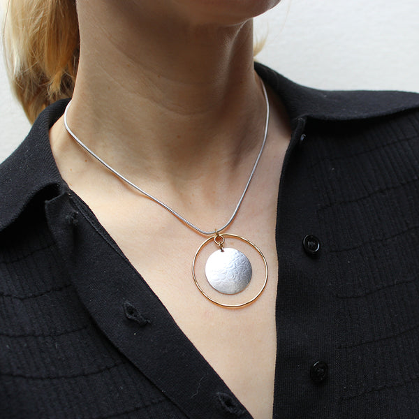 Hanging Disc Necklace