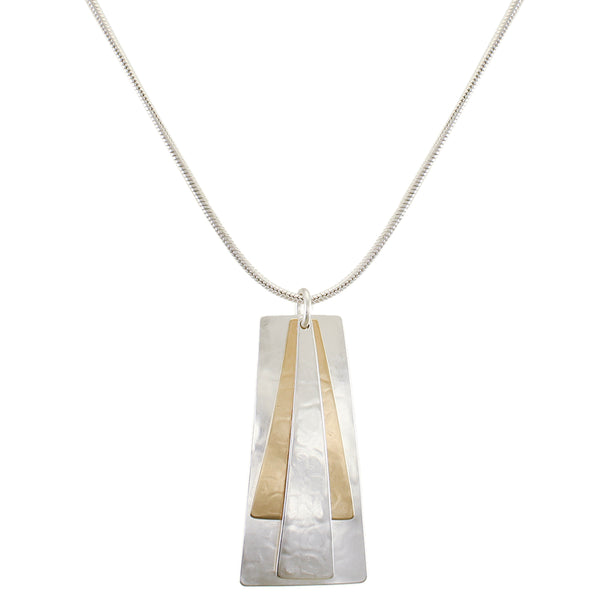 Rays and Pyramid Necklace