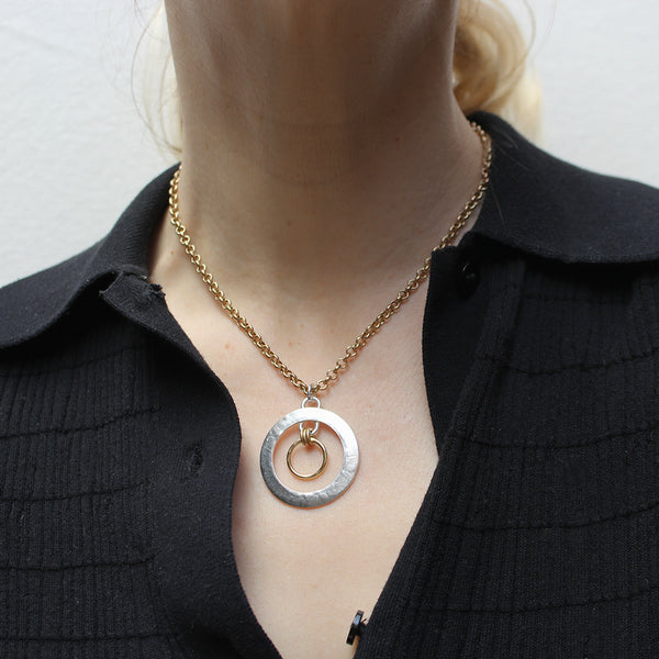 Small Ring Frame Necklace