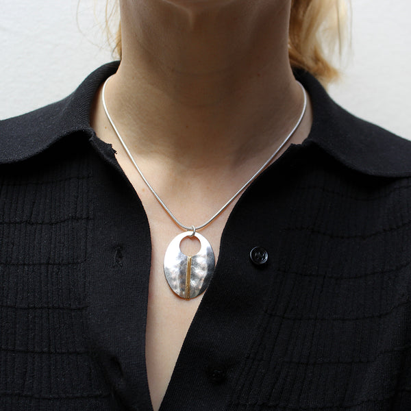 Wrapped Oval Necklace
