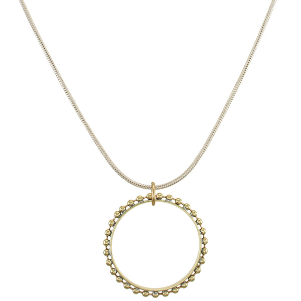Studded Hoop Necklace