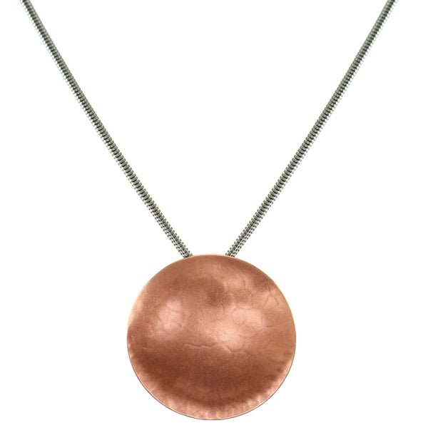 Copper Disc Necklace