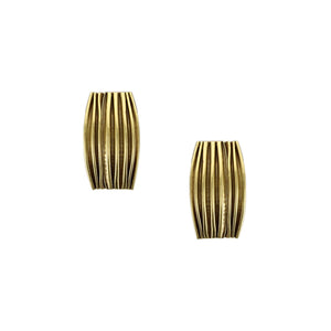 Textured Small Clip or Post Earring