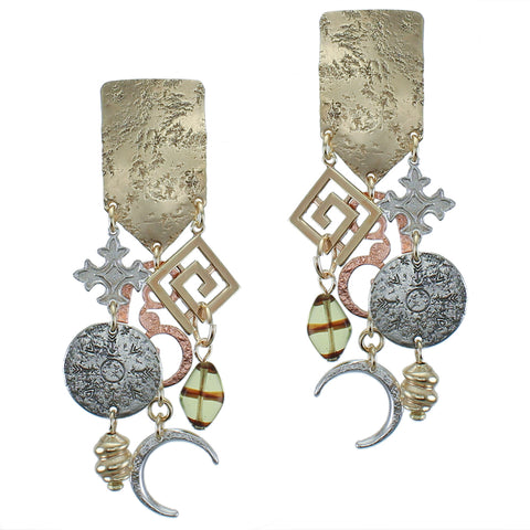 Large Charms Marjorie Baer Vintage Clip Earring