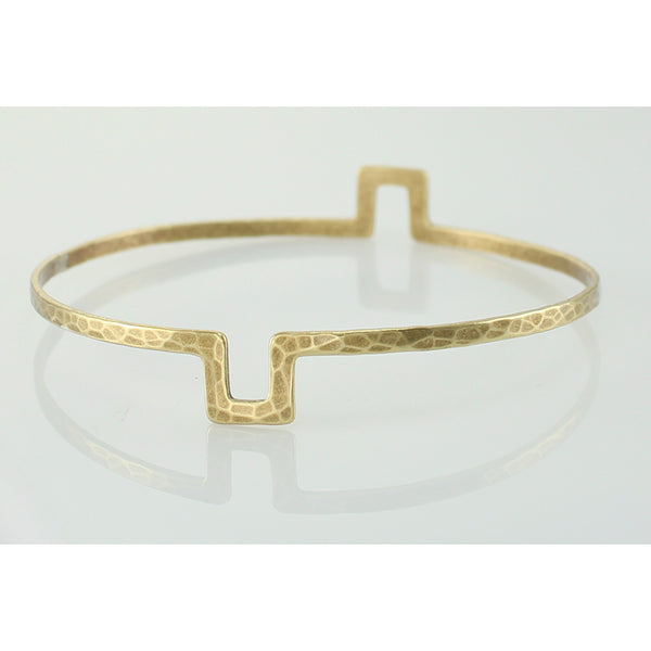 Double Notch Bangle Bracelet