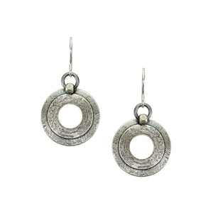 Layered Rings with Bead Wire Earring