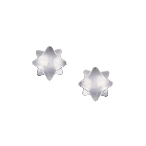 Overlapping Tapered Squares Post Earring