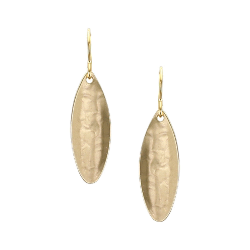 Small Concave Oval Wire Earring