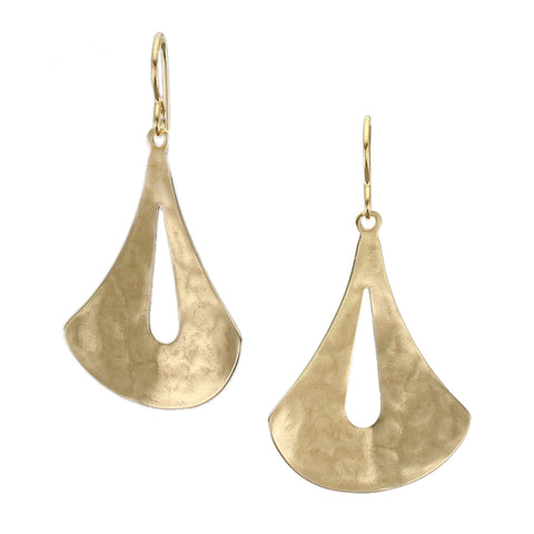 Cutout Gingko Leaf Wire Earring