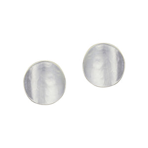 Small Curved Disc Clip Earring