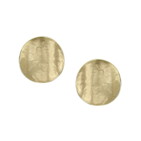 Medium Curved Disc Clip Earring