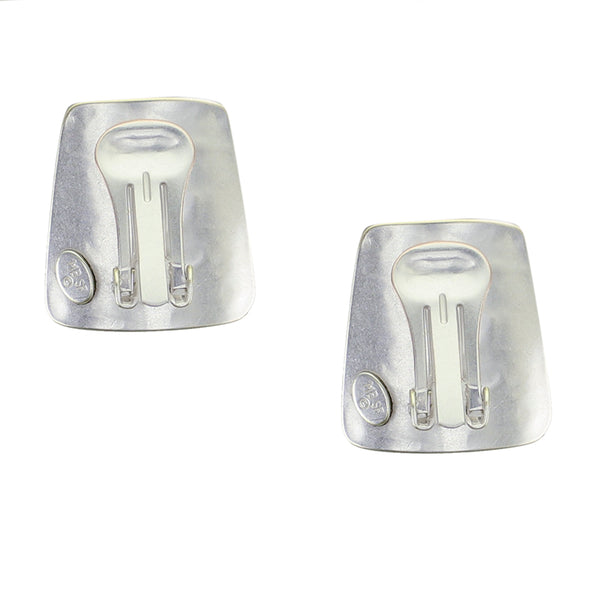 Curved Tapered Rectangle Clip Earring