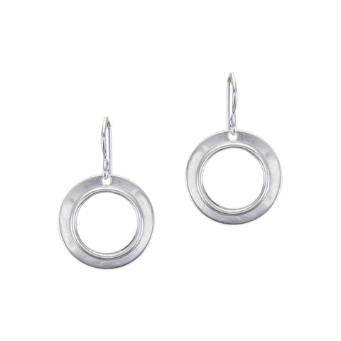 Small Ring with Wire Outline Wire Earring