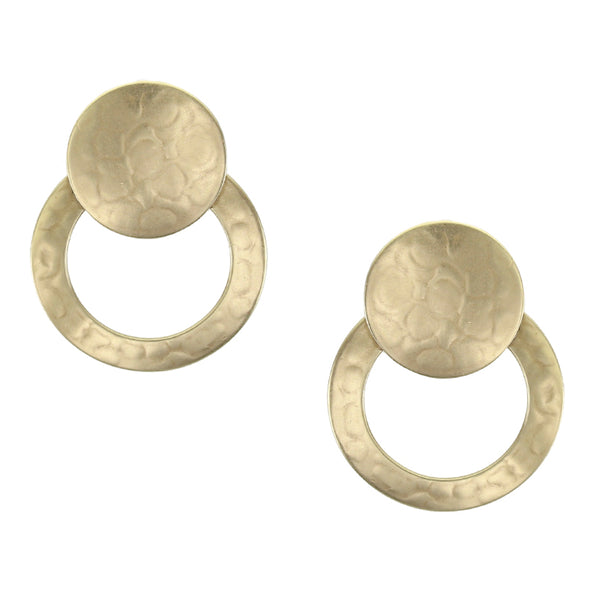Medium Disc with Wide Ring Clip Earring
