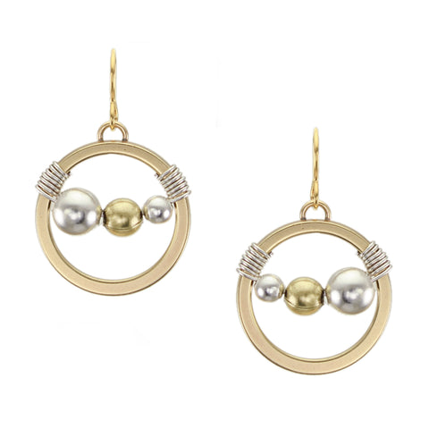 Ring with Beads and Wire Wrapping Wire Earring